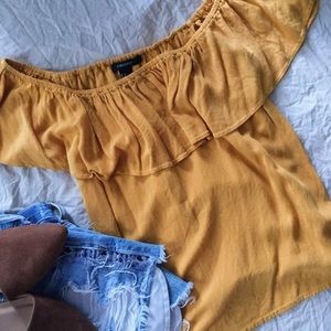 Forever 21 Off the Shoulder Flowy Top